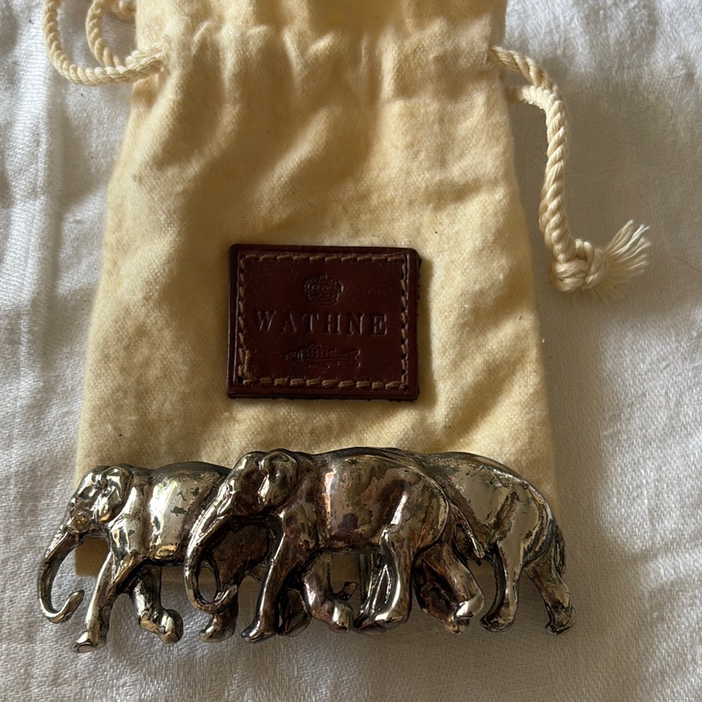 Wathne Silver Elephant Belt